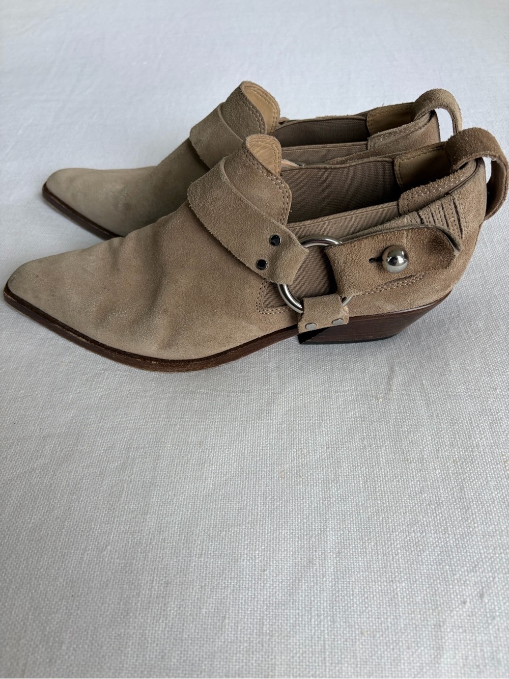 rag & bone suede westin harness ankle boots